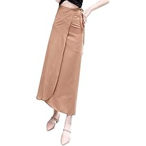 ebure エーブル 綿100% ピンク ラップスカート 無地 ロング 春 夏 ebure エーブル 綿100% ピンク ラップスカート 無地 ロング 春 夏